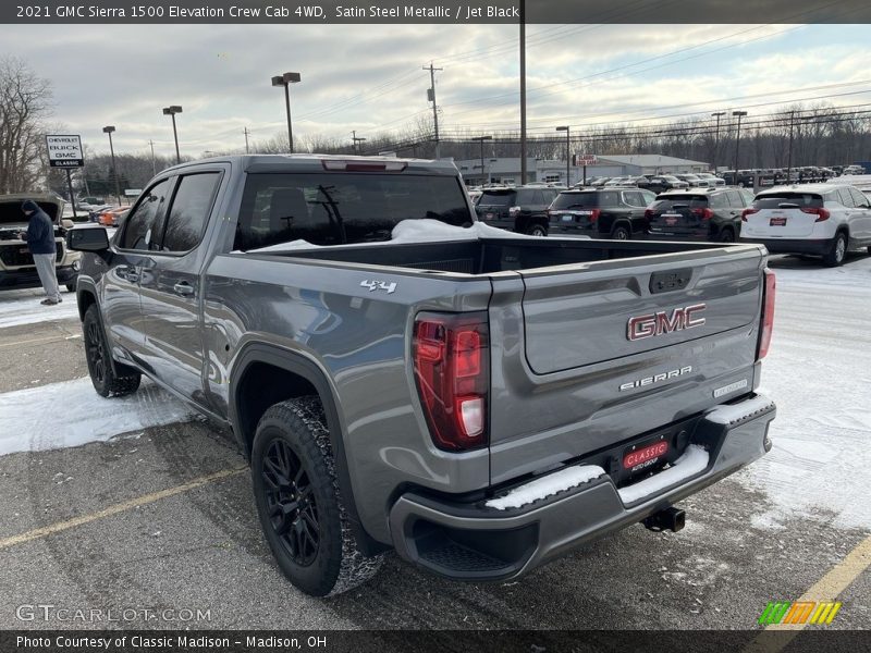 Satin Steel Metallic / Jet Black 2021 GMC Sierra 1500 Elevation Crew Cab 4WD