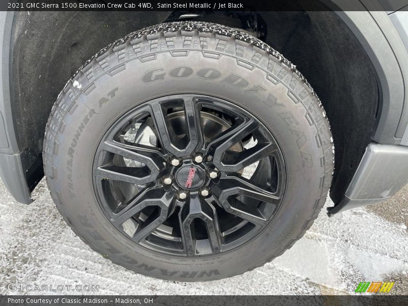 Satin Steel Metallic / Jet Black 2021 GMC Sierra 1500 Elevation Crew Cab 4WD