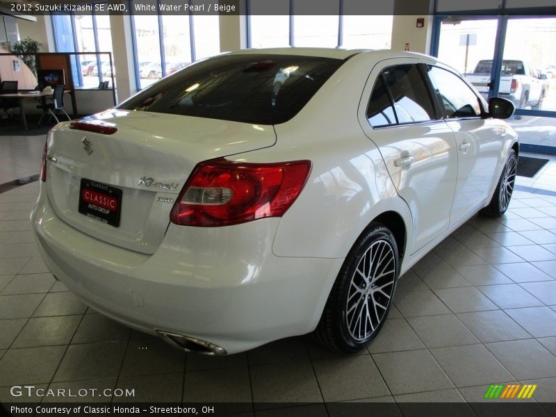 White Water Pearl / Beige 2012 Suzuki Kizashi SE AWD