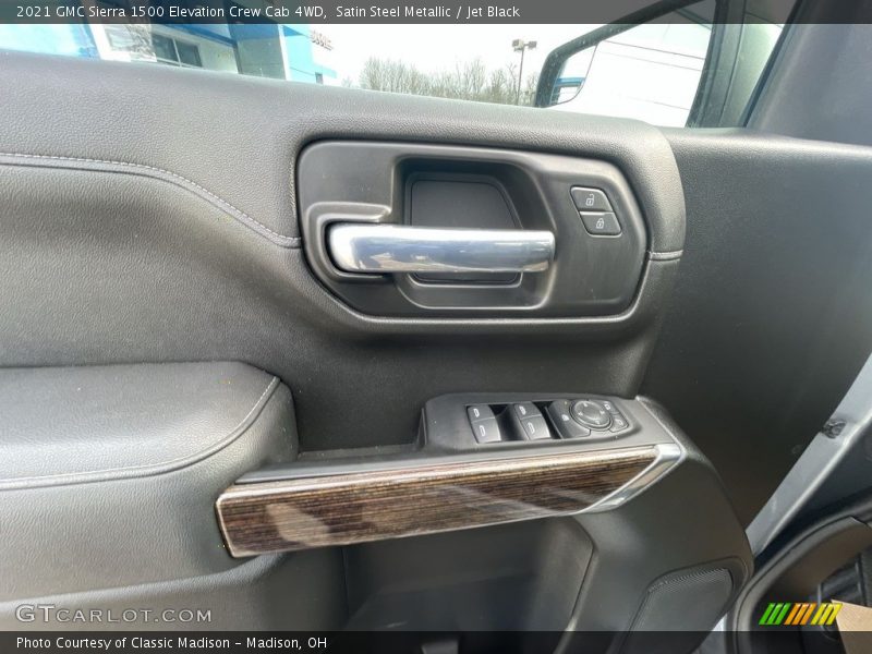 Satin Steel Metallic / Jet Black 2021 GMC Sierra 1500 Elevation Crew Cab 4WD