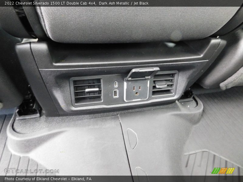 Dark Ash Metallic / Jet Black 2022 Chevrolet Silverado 1500 LT Double Cab 4x4