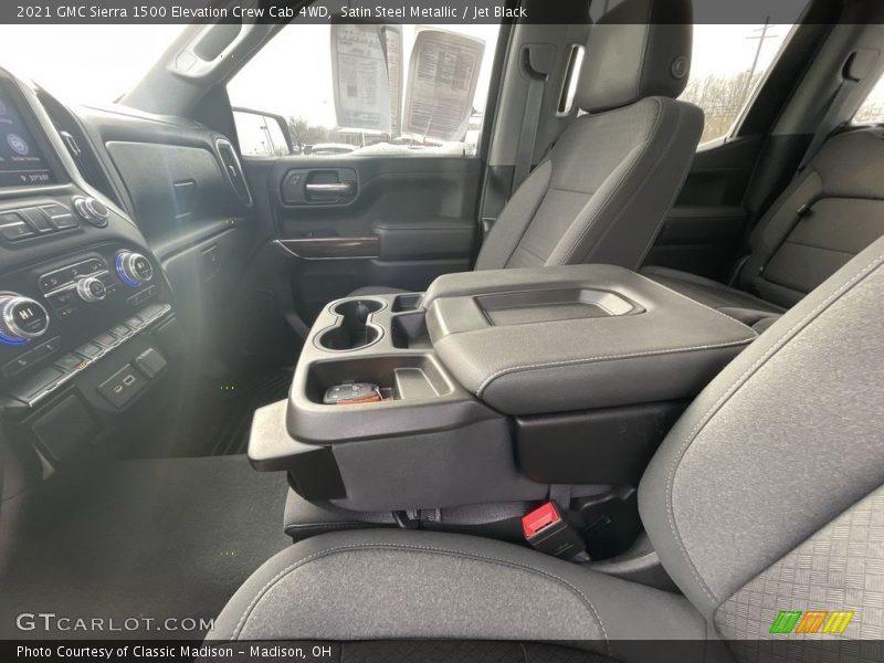Satin Steel Metallic / Jet Black 2021 GMC Sierra 1500 Elevation Crew Cab 4WD