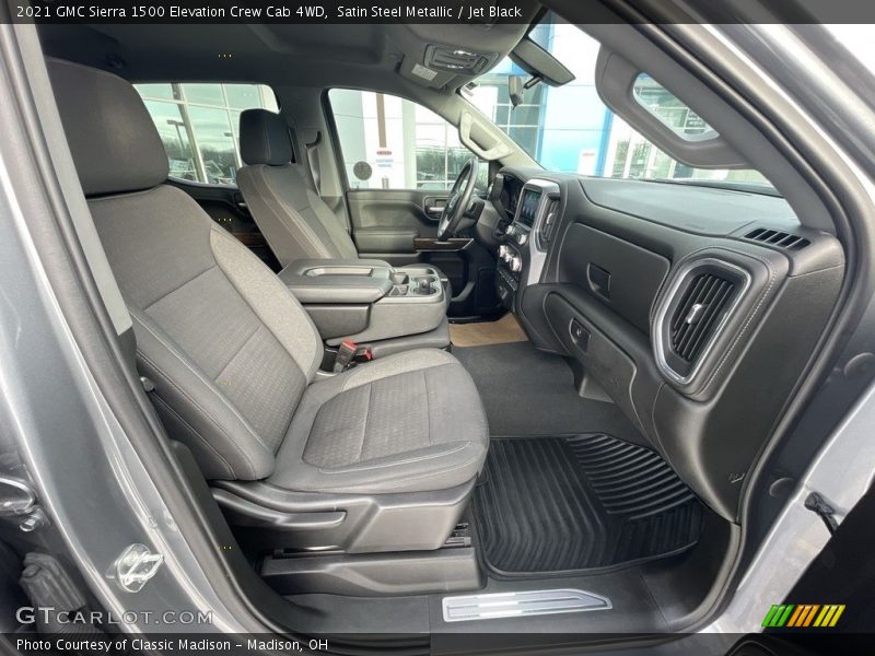 Satin Steel Metallic / Jet Black 2021 GMC Sierra 1500 Elevation Crew Cab 4WD