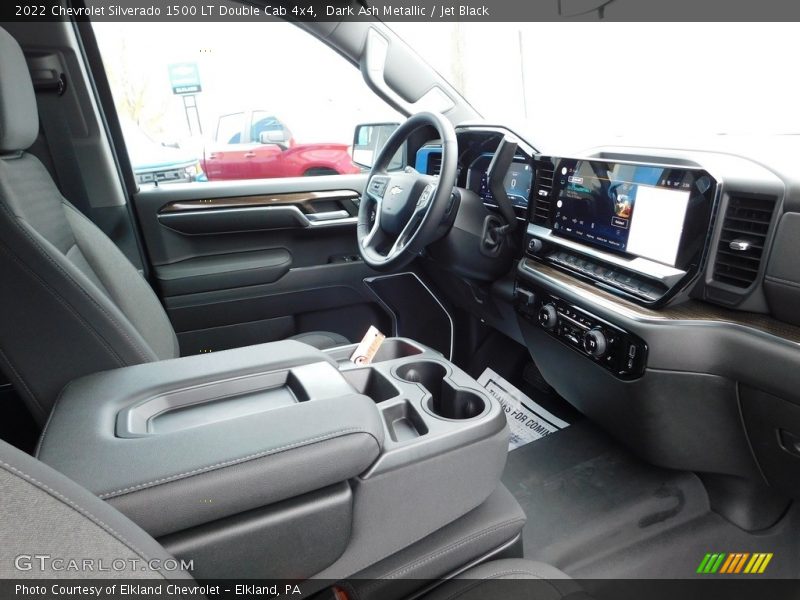 Dark Ash Metallic / Jet Black 2022 Chevrolet Silverado 1500 LT Double Cab 4x4
