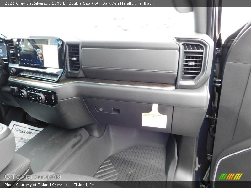 Dark Ash Metallic / Jet Black 2022 Chevrolet Silverado 1500 LT Double Cab 4x4