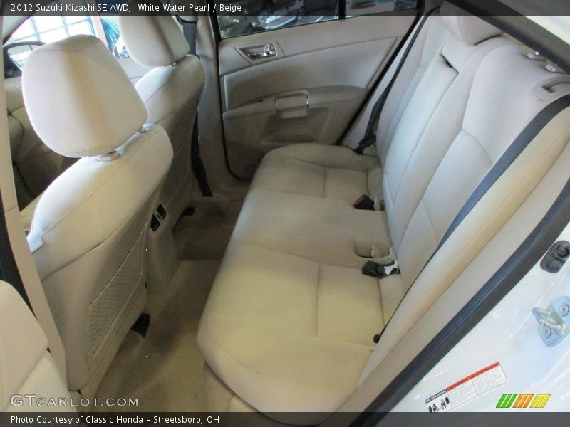 Rear Seat of 2012 Kizashi SE AWD