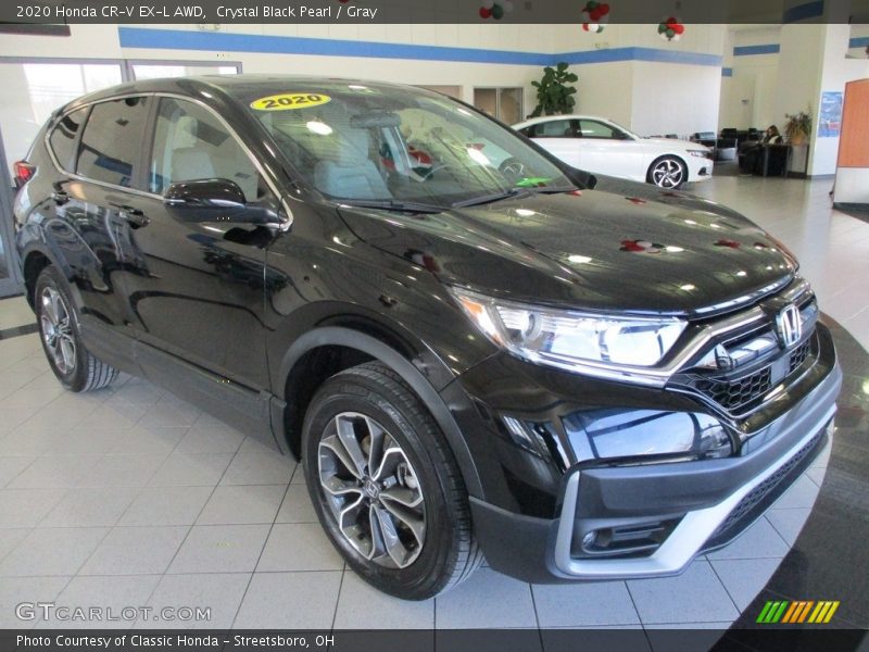 Crystal Black Pearl / Gray 2020 Honda CR-V EX-L AWD