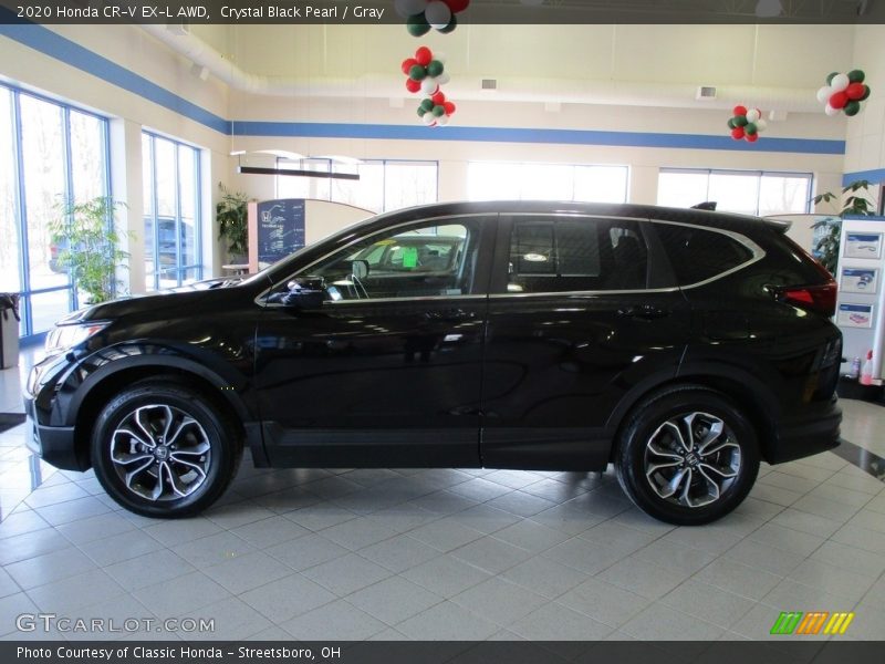 Crystal Black Pearl / Gray 2020 Honda CR-V EX-L AWD