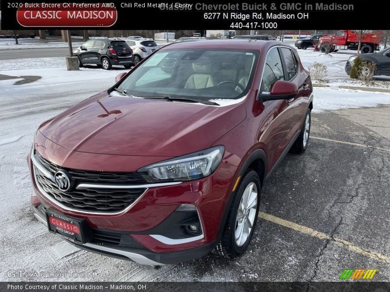 Chili Red Metallic / Ebony 2020 Buick Encore GX Preferred AWD