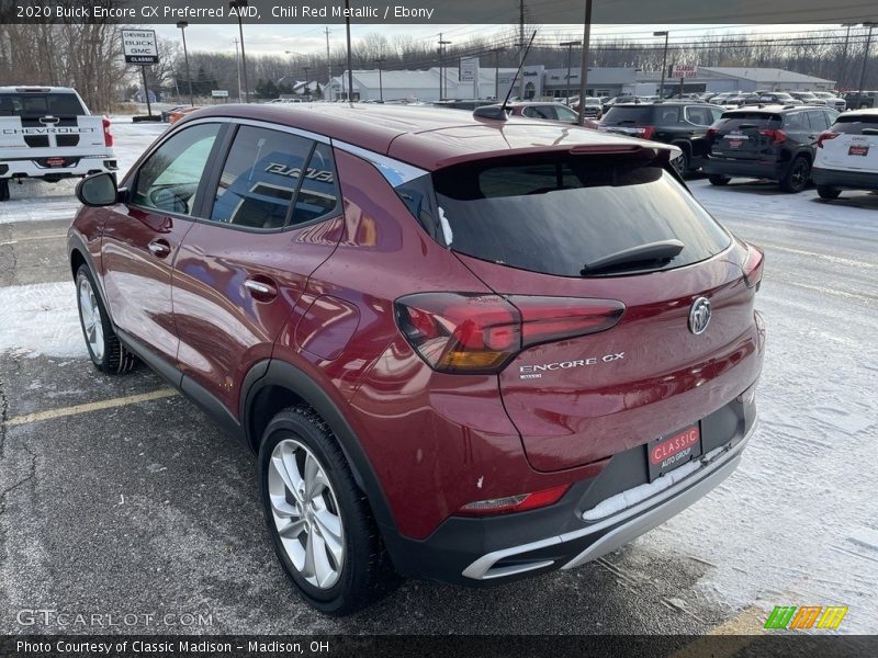 Chili Red Metallic / Ebony 2020 Buick Encore GX Preferred AWD