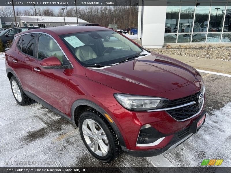Chili Red Metallic / Ebony 2020 Buick Encore GX Preferred AWD