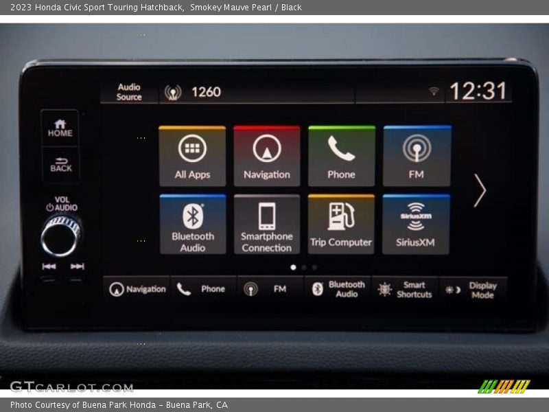 Controls of 2023 Civic Sport Touring Hatchback