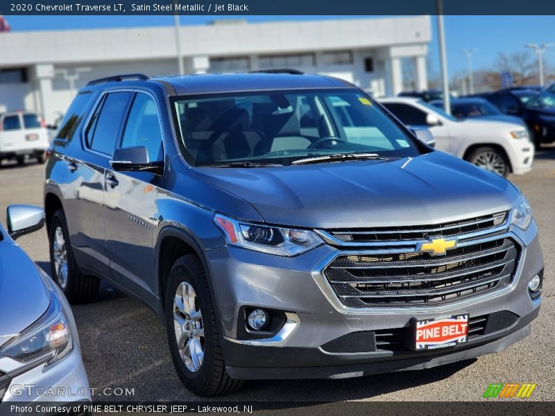 Satin Steel Metallic / Jet Black 2020 Chevrolet Traverse LT