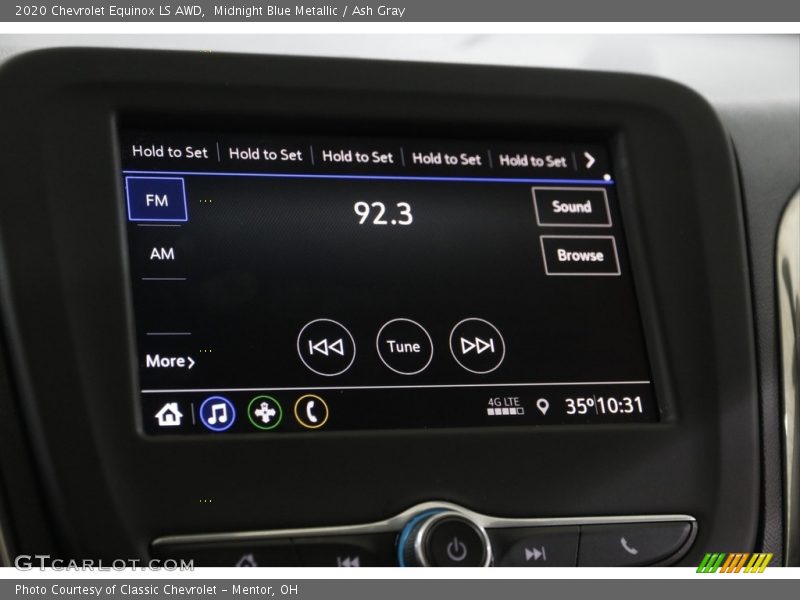 Midnight Blue Metallic / Ash Gray 2020 Chevrolet Equinox LS AWD