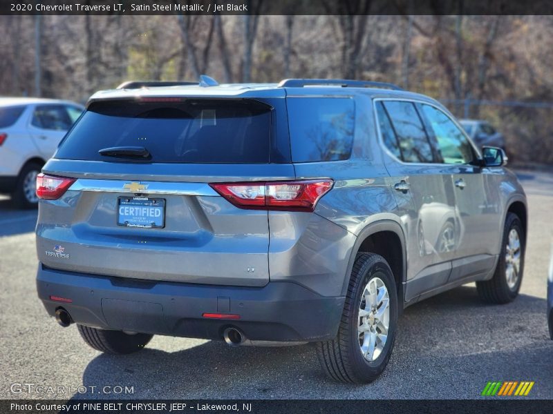 Satin Steel Metallic / Jet Black 2020 Chevrolet Traverse LT