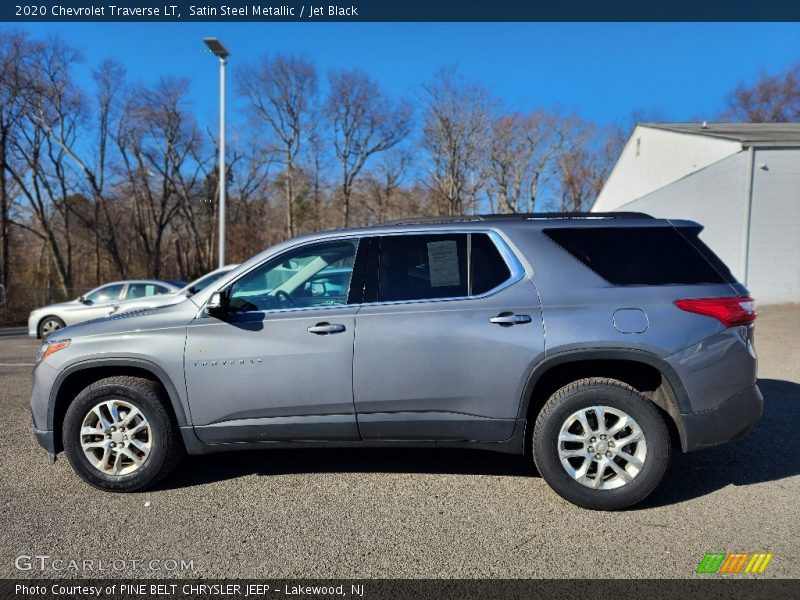 Satin Steel Metallic / Jet Black 2020 Chevrolet Traverse LT