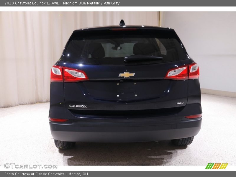 Midnight Blue Metallic / Ash Gray 2020 Chevrolet Equinox LS AWD