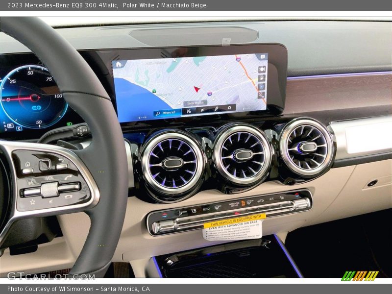 Controls of 2023 EQB 300 4Matic