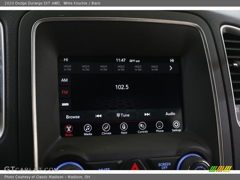 White Knuckle / Black 2020 Dodge Durango SXT AWD