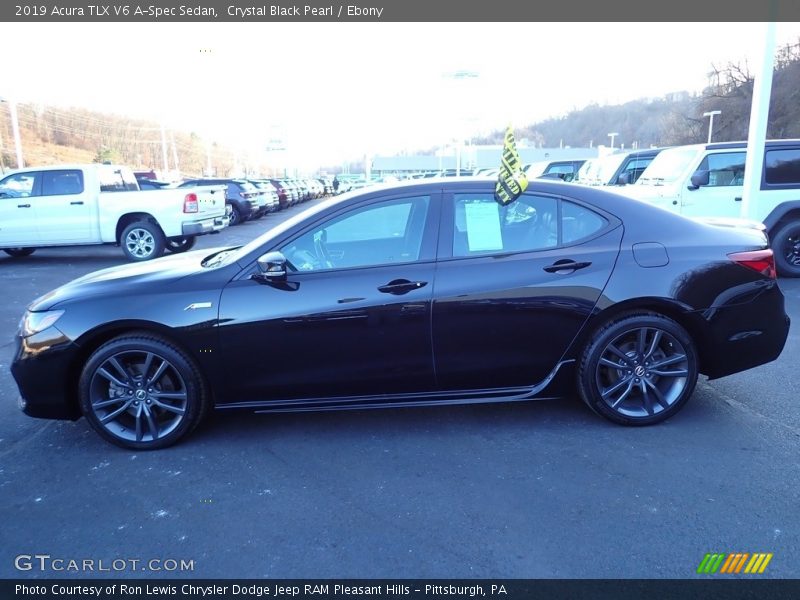 Crystal Black Pearl / Ebony 2019 Acura TLX V6 A-Spec Sedan