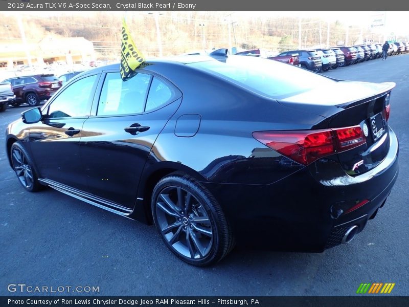 Crystal Black Pearl / Ebony 2019 Acura TLX V6 A-Spec Sedan