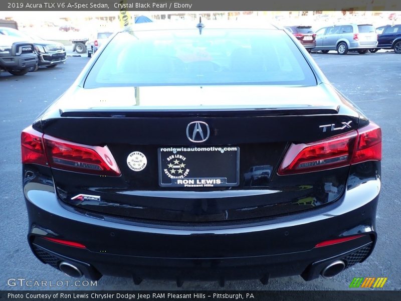 Crystal Black Pearl / Ebony 2019 Acura TLX V6 A-Spec Sedan