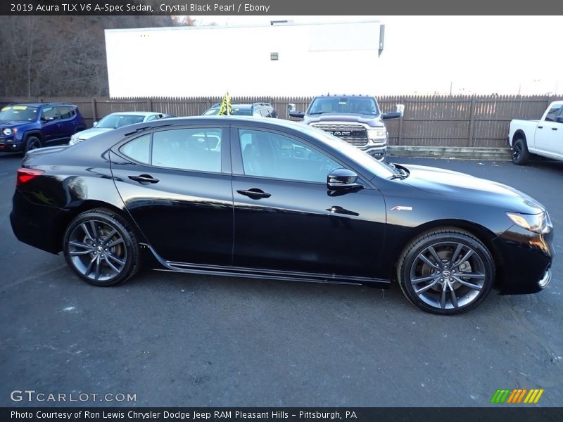 Crystal Black Pearl / Ebony 2019 Acura TLX V6 A-Spec Sedan