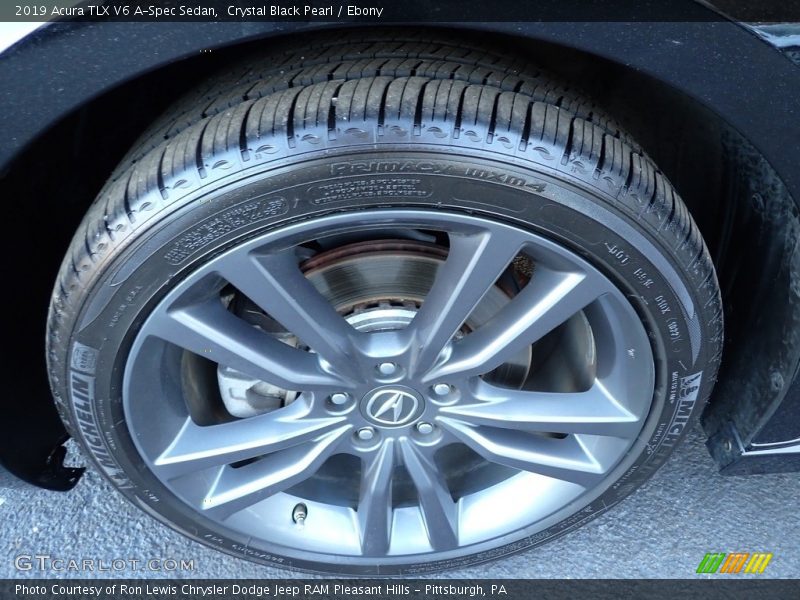 Crystal Black Pearl / Ebony 2019 Acura TLX V6 A-Spec Sedan