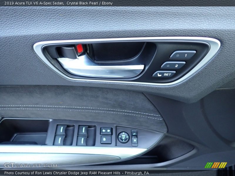Crystal Black Pearl / Ebony 2019 Acura TLX V6 A-Spec Sedan