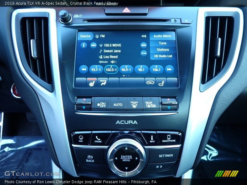 Crystal Black Pearl / Ebony 2019 Acura TLX V6 A-Spec Sedan