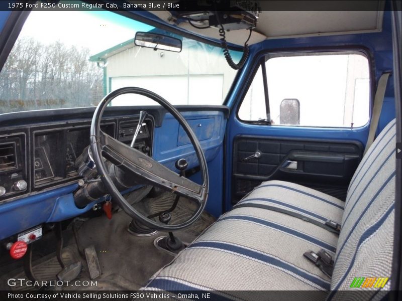  1975 F250 Custom Regular Cab Blue Interior