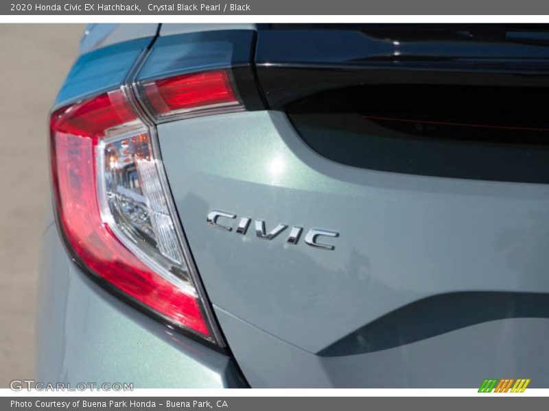Crystal Black Pearl / Black 2020 Honda Civic EX Hatchback
