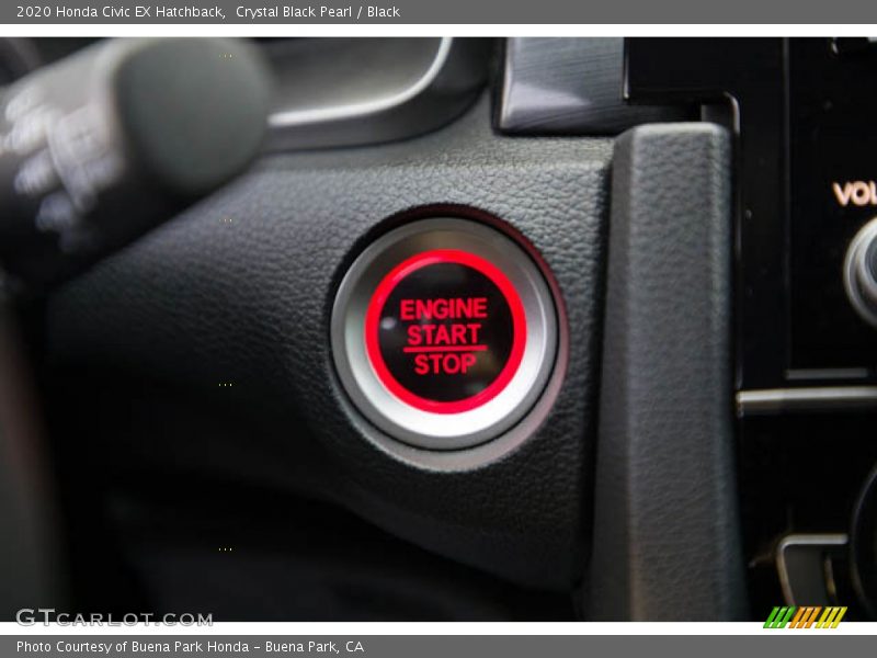 Crystal Black Pearl / Black 2020 Honda Civic EX Hatchback
