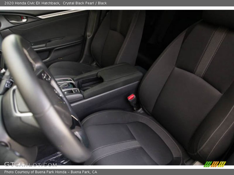 Crystal Black Pearl / Black 2020 Honda Civic EX Hatchback