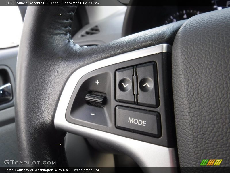 Clearwater Blue / Gray 2012 Hyundai Accent SE 5 Door