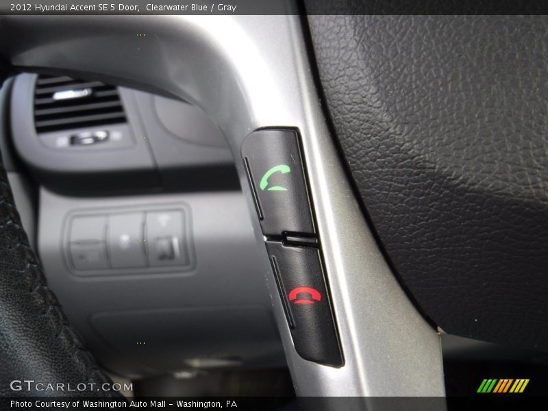 Clearwater Blue / Gray 2012 Hyundai Accent SE 5 Door