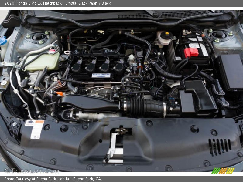 Crystal Black Pearl / Black 2020 Honda Civic EX Hatchback