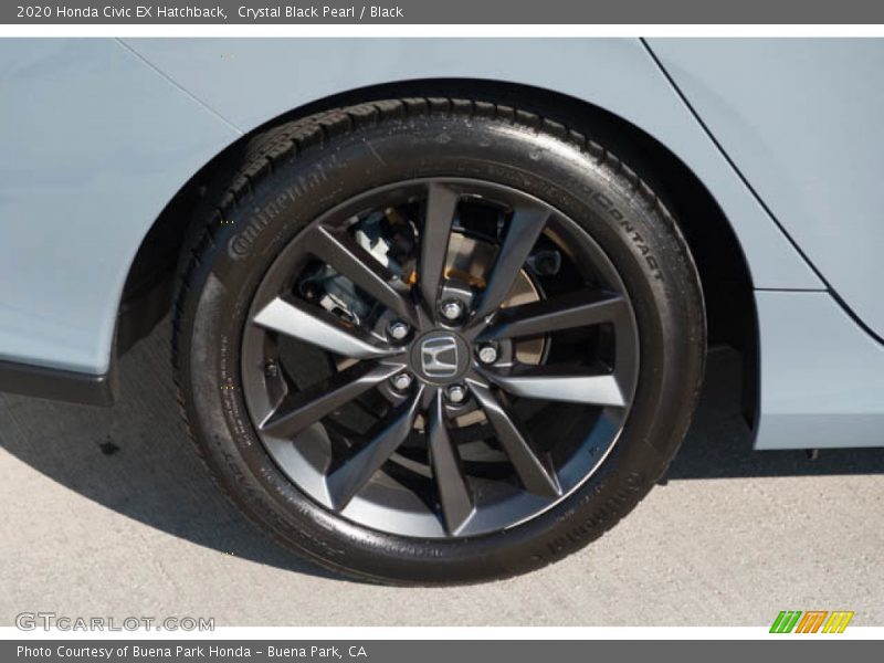 Crystal Black Pearl / Black 2020 Honda Civic EX Hatchback