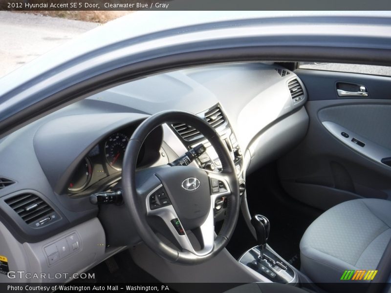 Clearwater Blue / Gray 2012 Hyundai Accent SE 5 Door