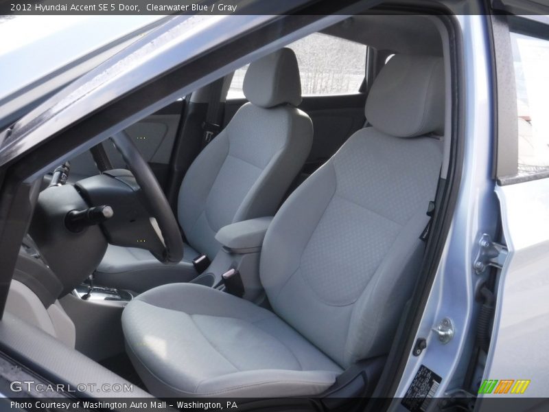 Clearwater Blue / Gray 2012 Hyundai Accent SE 5 Door