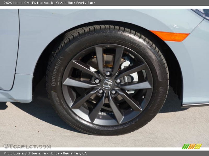 Crystal Black Pearl / Black 2020 Honda Civic EX Hatchback