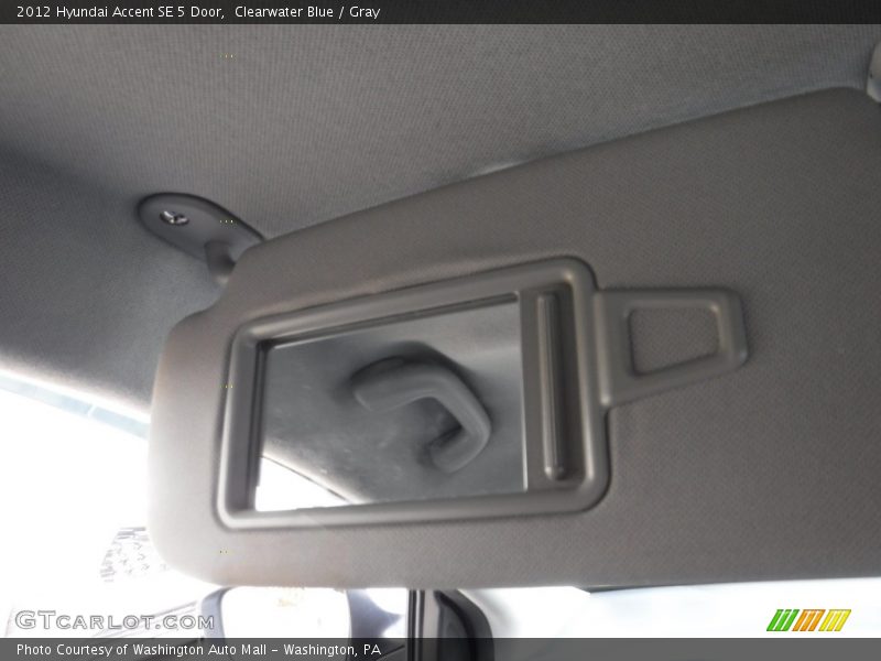 Clearwater Blue / Gray 2012 Hyundai Accent SE 5 Door