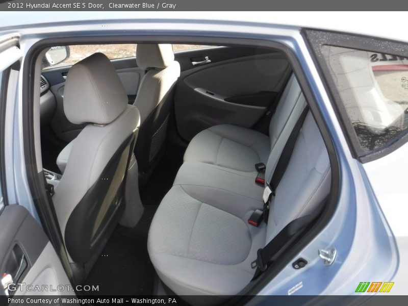 Clearwater Blue / Gray 2012 Hyundai Accent SE 5 Door