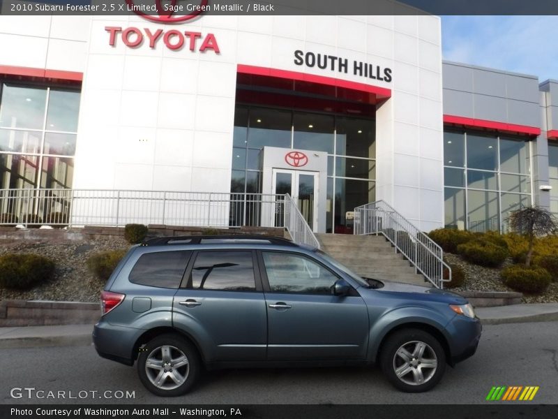 Sage Green Metallic / Black 2010 Subaru Forester 2.5 X Limited