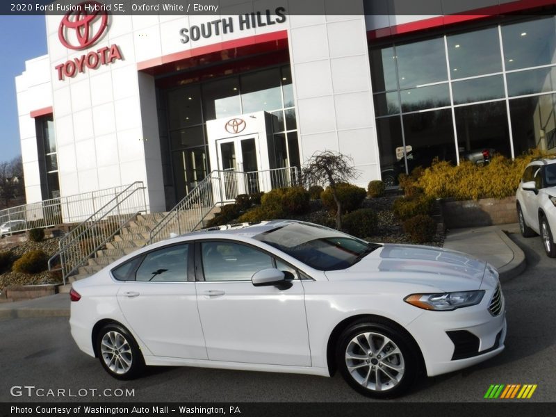 Oxford White / Ebony 2020 Ford Fusion Hybrid SE
