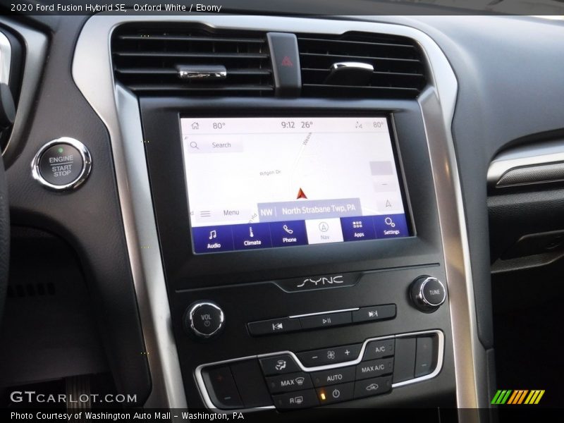 Oxford White / Ebony 2020 Ford Fusion Hybrid SE