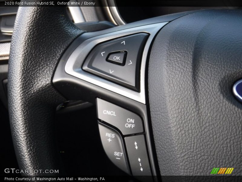 Oxford White / Ebony 2020 Ford Fusion Hybrid SE