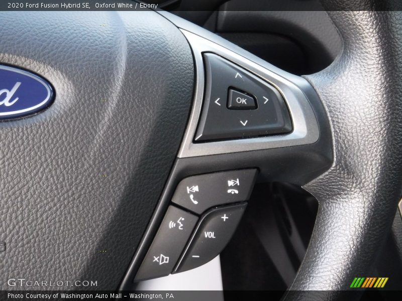 Oxford White / Ebony 2020 Ford Fusion Hybrid SE