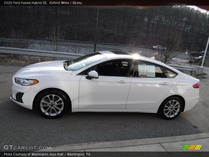 Oxford White / Ebony 2020 Ford Fusion Hybrid SE