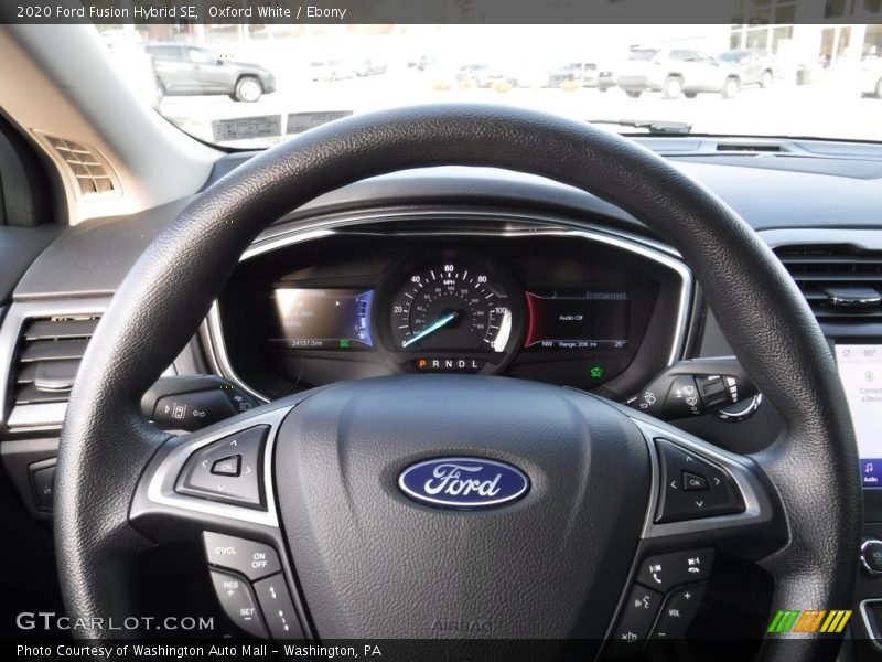 Oxford White / Ebony 2020 Ford Fusion Hybrid SE